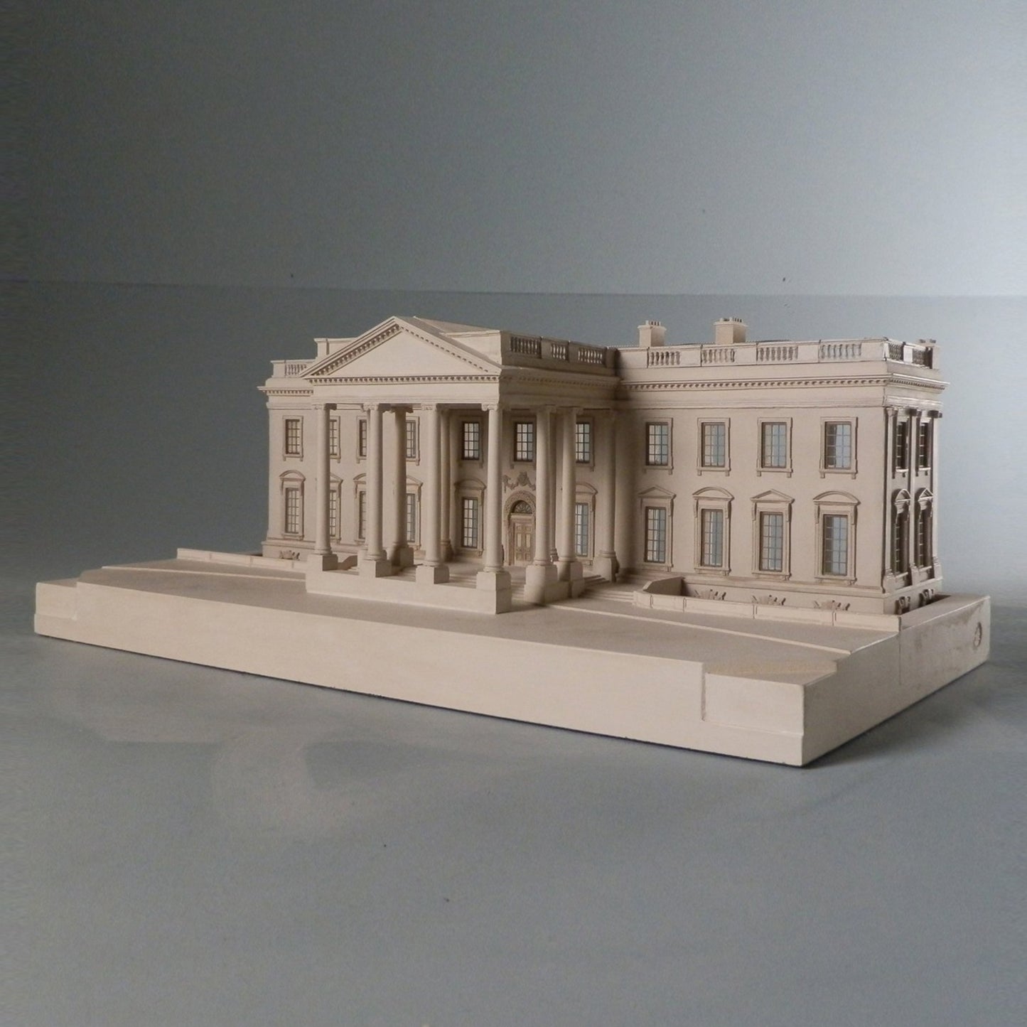 Architectural Sculpture | White House | Washington, DC | Custom Model | Extraordinary Quality Detail | Made in England | Timothy Richards-Desk Accessory-Sterling-and-Burke