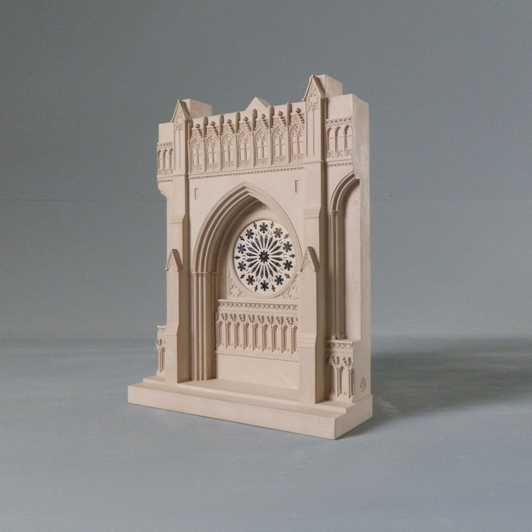 National Cathedral Rose Window Architectural Sculpture | Custom Washington National Cathedral Plaster Model | Extraordinary Quality and Detail | Made in England | Timothy Richards-Desk Accessory-Sterling-and-Burke