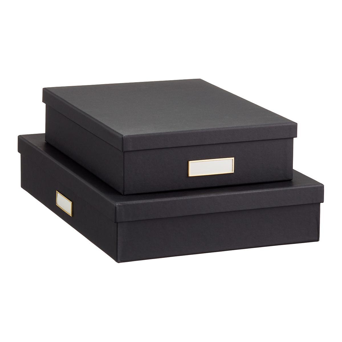 Archival Box | Stationery Box | Acid Free Storage | Black and White | Paper-Stationery-Sterling-and-Burke