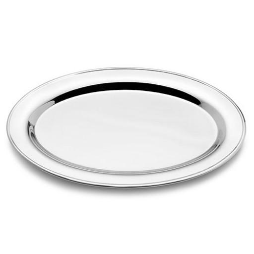VA Service Award | 40 Years of Service | Engraved Oval Tray with Stand | Sterling and Burke-Pewter-Sterling-and-Burke