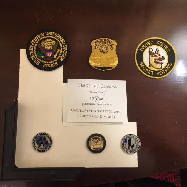 Bespoke Award | Secret Service Retirement | Custom Framed Award | Sterling & Burke Ltd-Award-Sterling-and-Burke