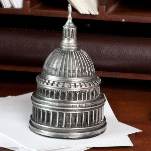 Capitol Building Dome Award on Acrylic or Glass Base | 4 1/4 inch Sculpture | 1 inch Height Base |  Pewter Washington, DC Capitol | Made in USA
