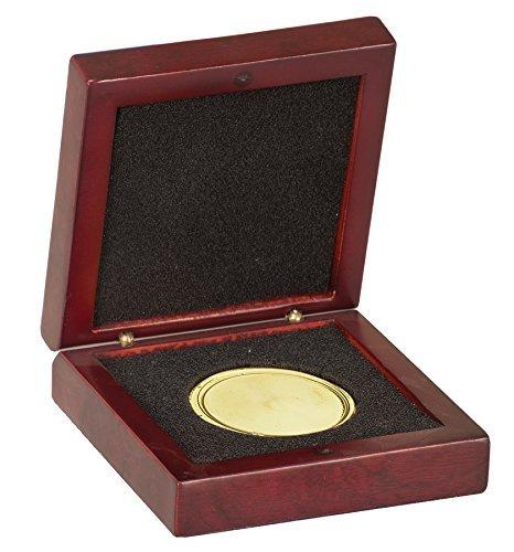 Rosewood Award Box | Small Desk Box | Matte Finish Rosewood | Custom Engraving | 4.25 by 4.25 inches-Award-Sterling-and-Burke