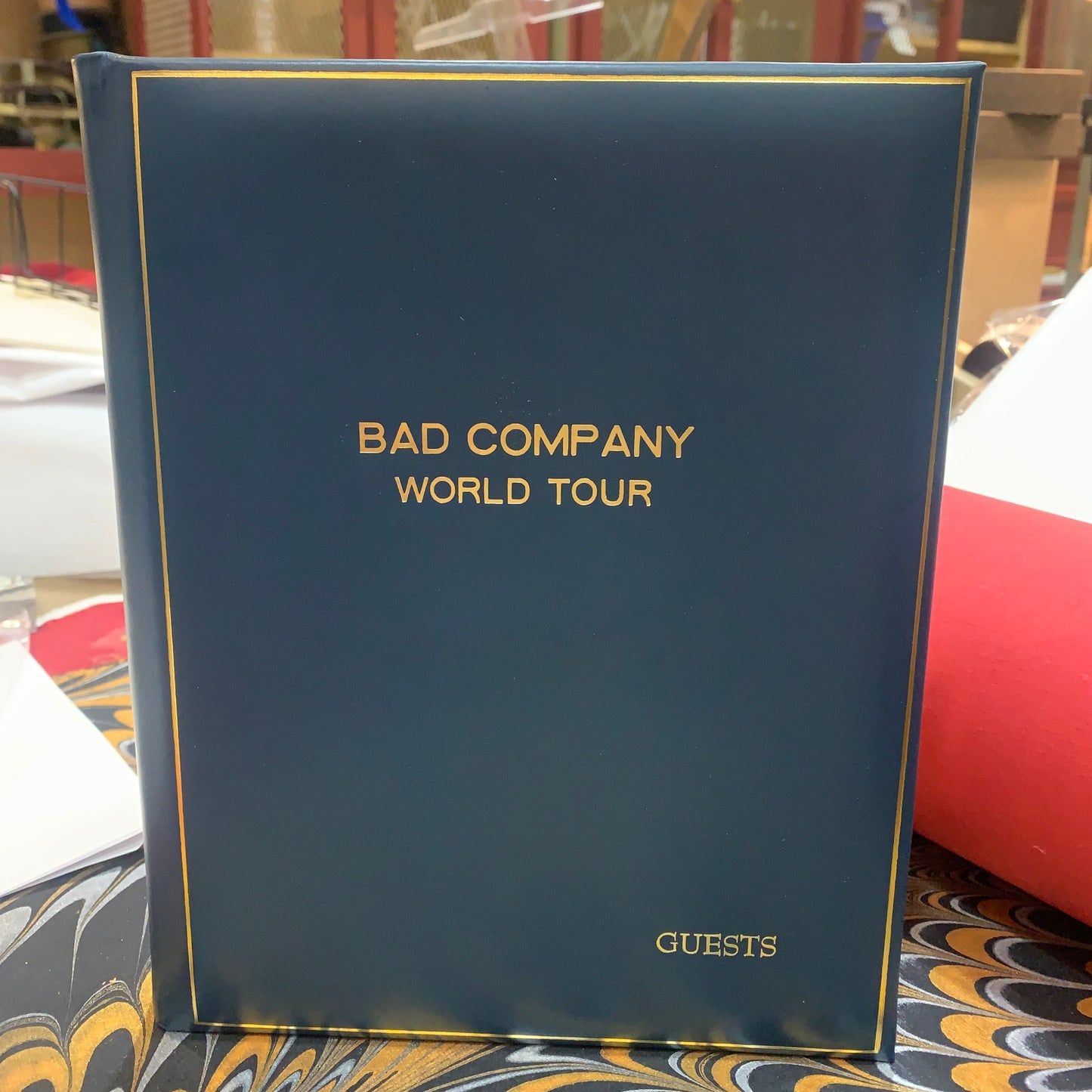 BAD COMPANY World Tour | Guest Book | Gold Stamping | Images of Finished Book