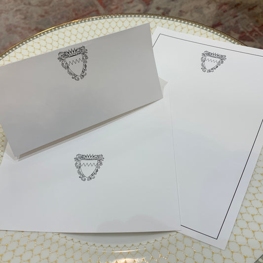 Bahrain Embassy | NEW LOGO | Quick! Menu Card and Place Card | Off-Set Printing | 60lb Card Stock | Natural White | 50 Each