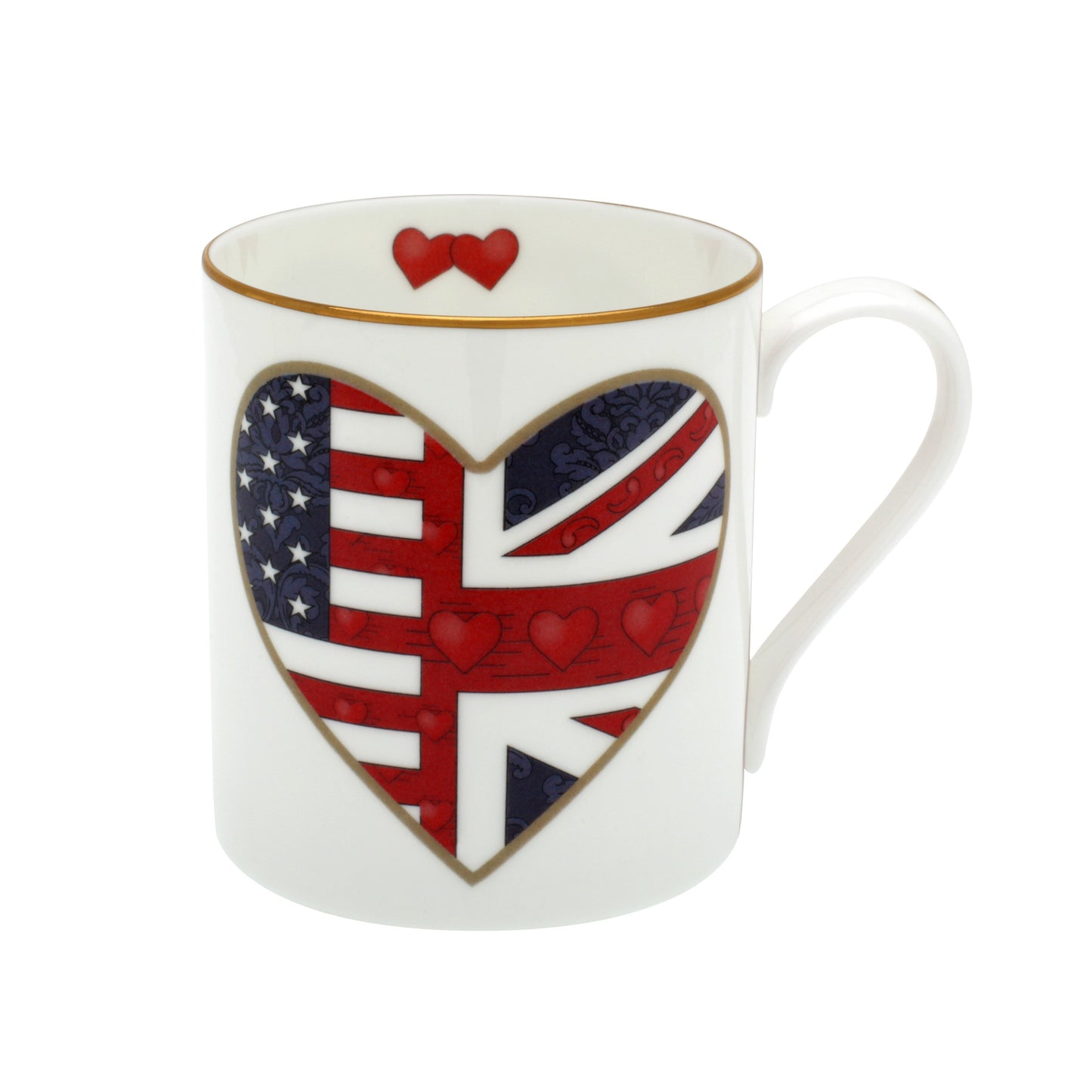 Halcyon Days Very Special Relationship Heart Mug-Bone China-Sterling-and-Burke