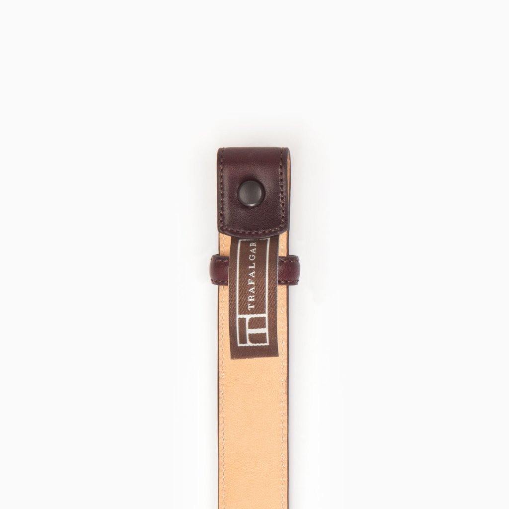 Cortina Leather, 1 Inch Belt Strap, Burgundy-Belt Strap-Sterling-and-Burke
