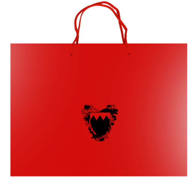 Quick Ship Bahrain Embassy Gift Bag | Blank Bags | Quantity: 100 | Studio Burke DC