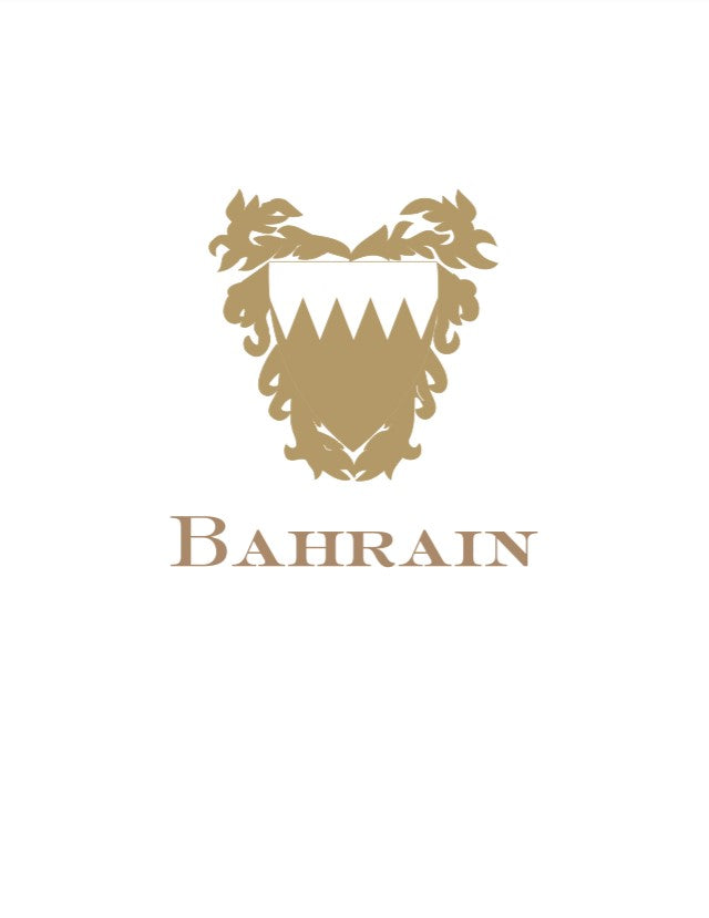 Bespoke Proof | Bahrain Embassy Gift Bag | Gold Seal and Text on Two Locations - Front and Back | Hot Stamp