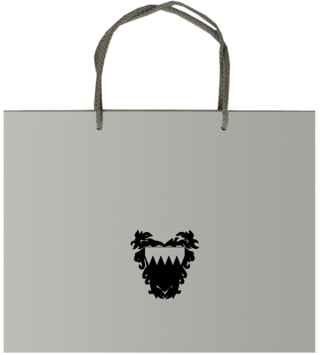 Shopping Bag Proofs | Bahrain Embassy Gift Bag | Ivory, White, Red, Platinum | Studio Burke DC