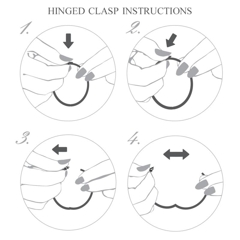 Halcyon Days Jewelry | 13mm Chain Hinged Enamel Bangle in Black and Gold