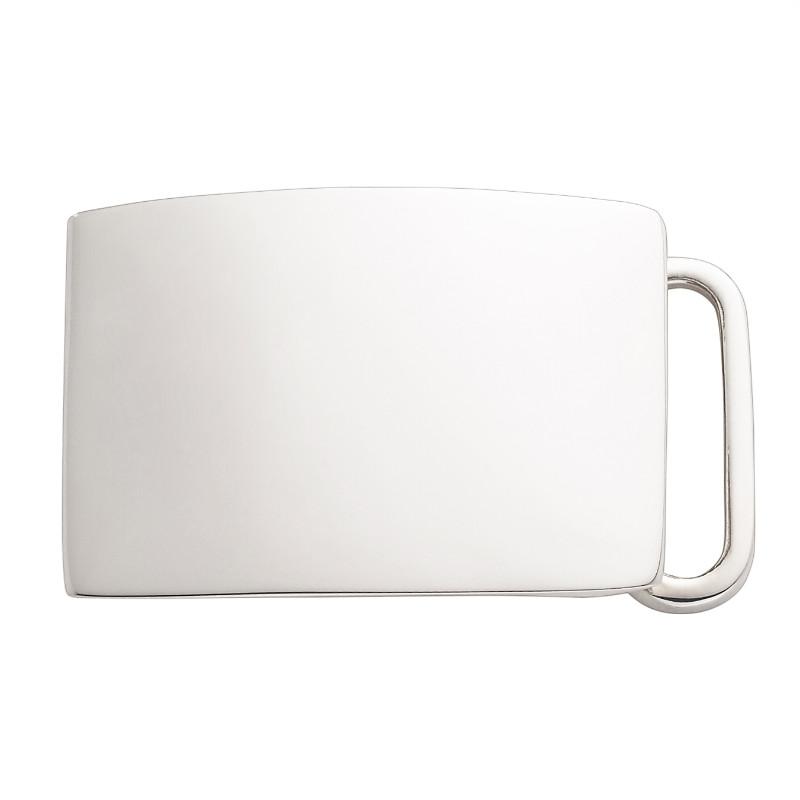 *****Belt Buckle | Plain Sterling Silver Slide Style Buckle | Available for 1 and 1 3/16 Inch Belt Straps | Made in USA-Belt Buckle-Sterling-and-Burke