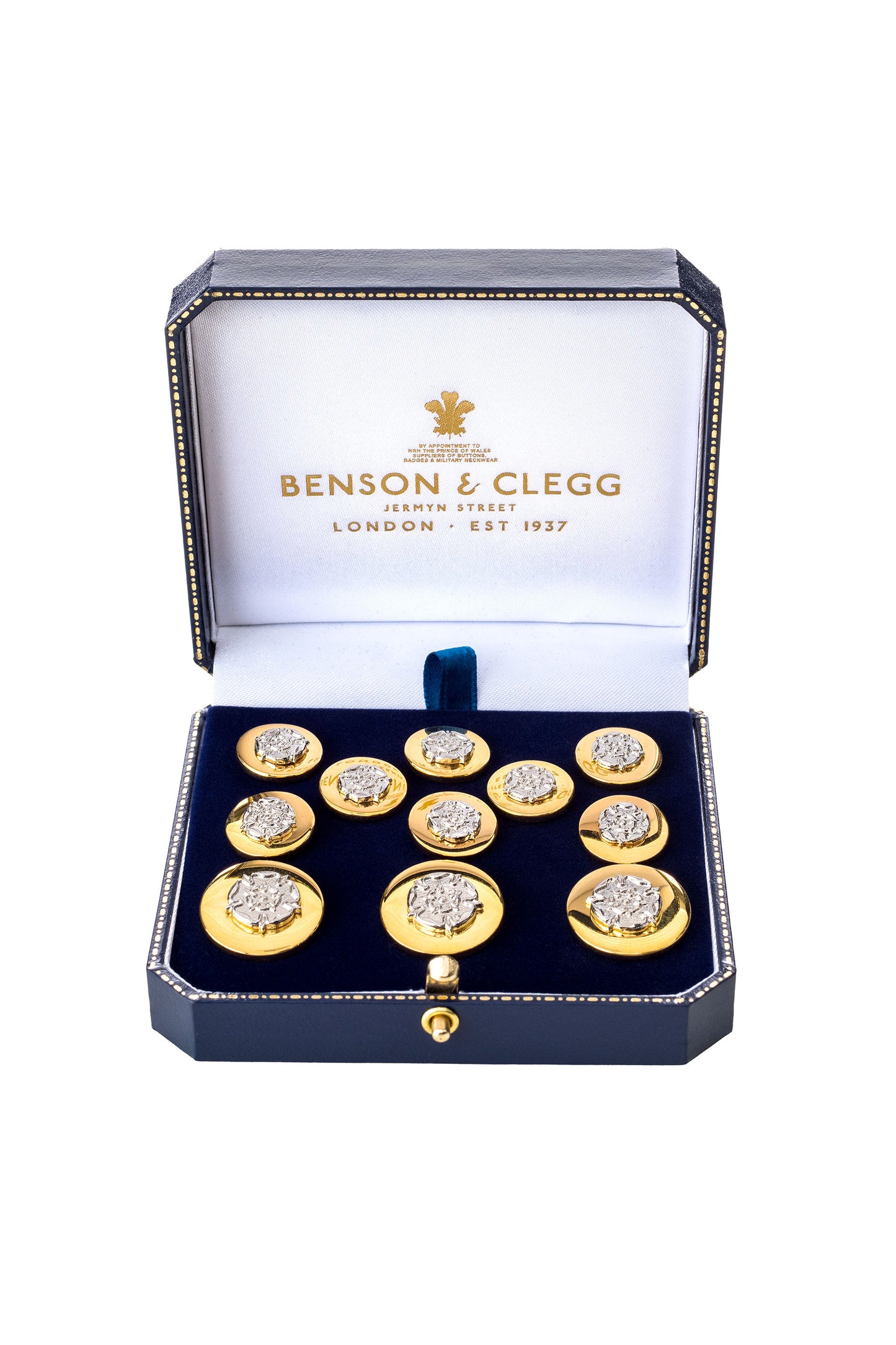East India Company | Crest Design | Blazer Button Set | Gilt / Gold Plated Blazer Buttons | Made in UK