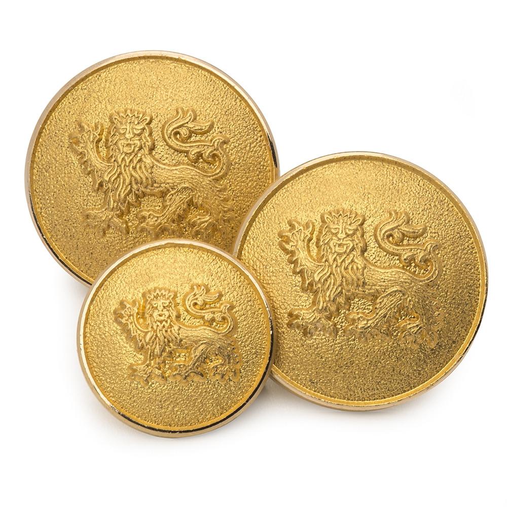 Lion Passant Guardant Blazer Buttons | Gilt Gold Blazer Buttons | Superior quality | Made in England