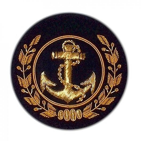 Anchor & Wreath Blazer Badge | Made in England-Blazer Badge-Sterling-and-Burke