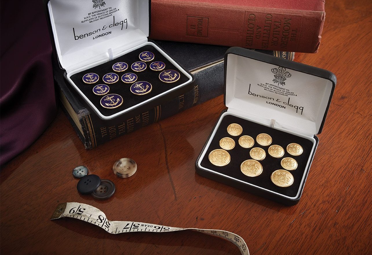 Gold Tennis Buttons | Gold Blazer Buttons | Double Breasted Blazer Tennis Button Set | Made in England-Blazer Buttons-Sterling-and-Burke