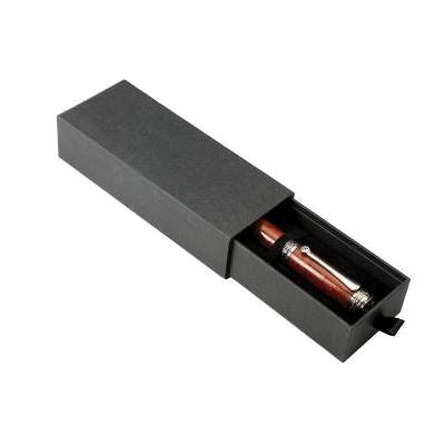 Custom Pen Box | BLACK BOX for Pen Gifts | Black Lacquer, Black Wood, and Black Paper Box for Writing Instrument Presentation