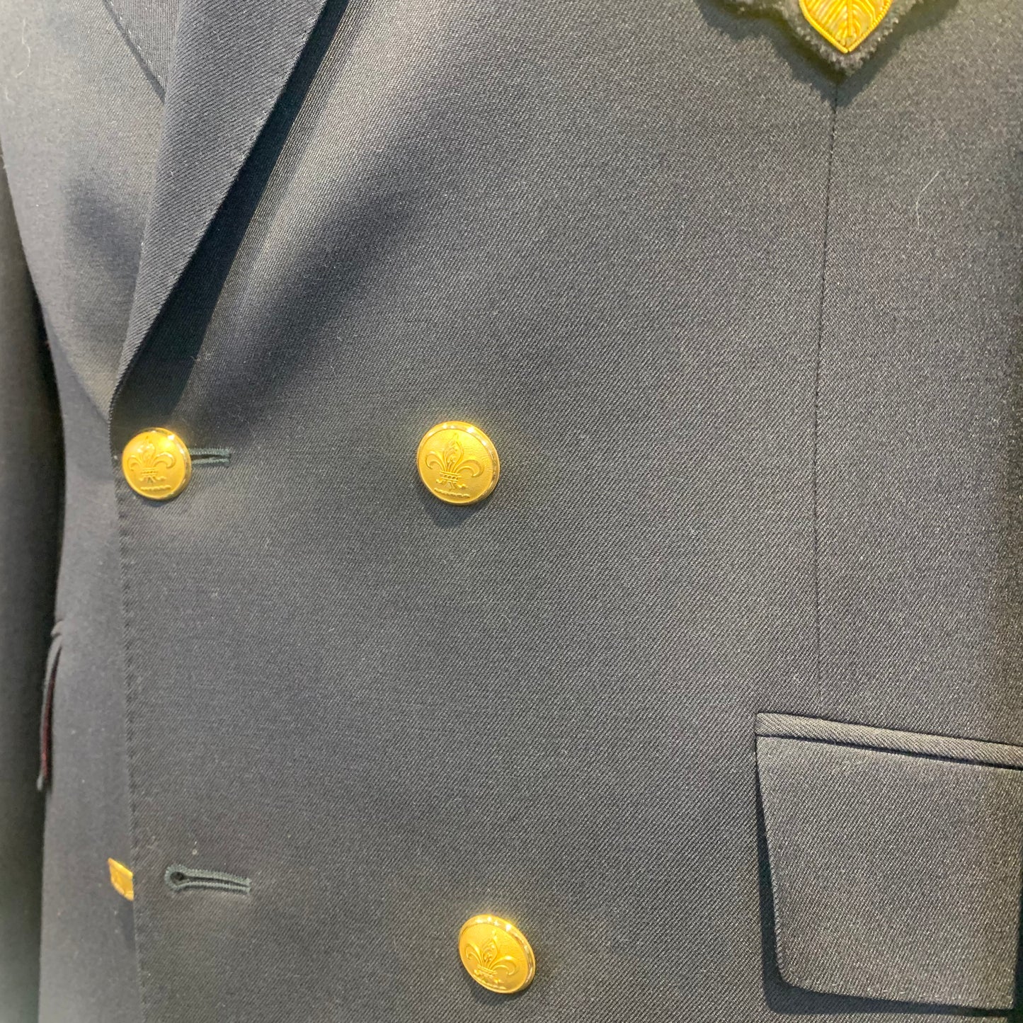 Blazer Button Sets | Fleur de lis Design | Gold Finish Blazer Button Set | Double Breasted Set | 14 Buttons