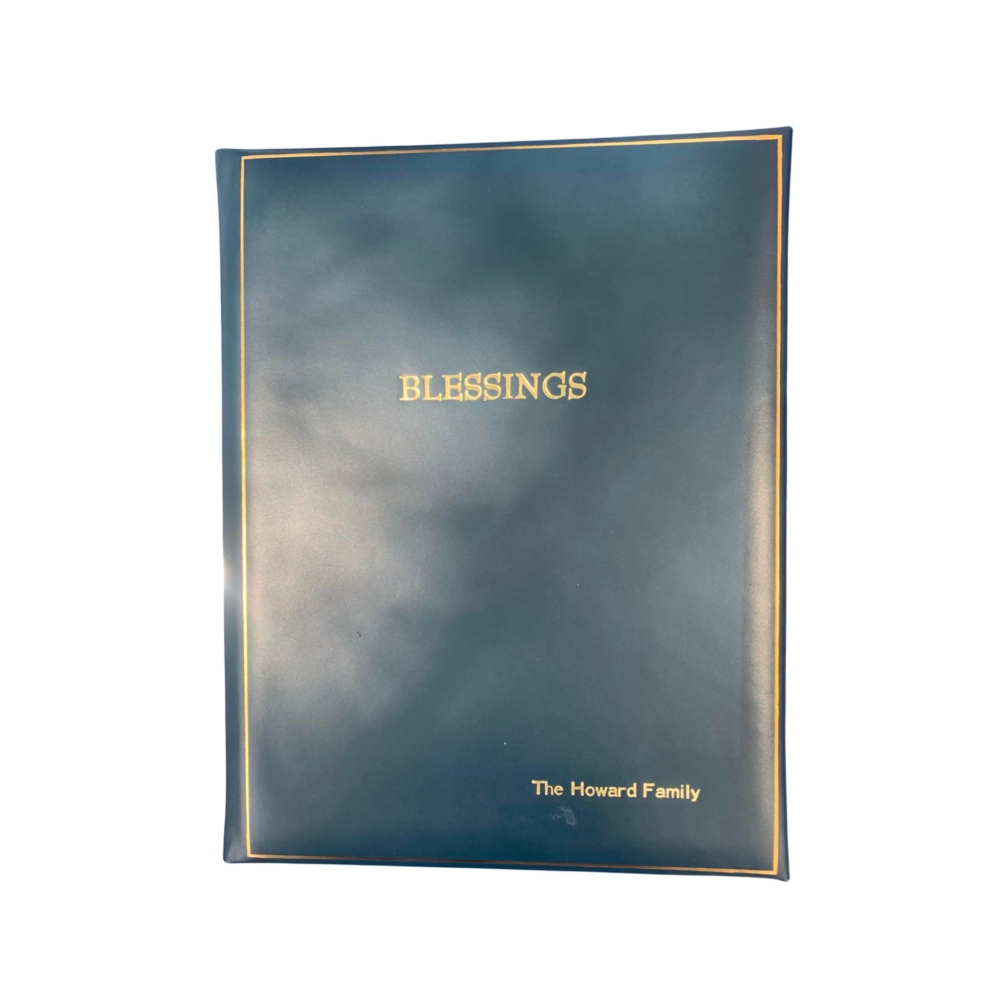 Calf Note Book | Guest Book | Leather Bound with Gold | Superior Quality | 10 by 8 Inches | Lines