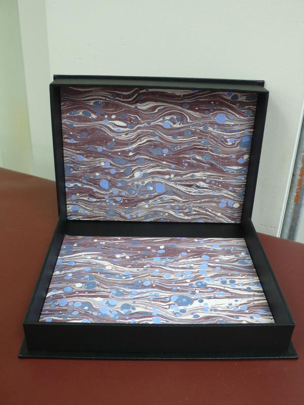 Bespoke Book Binding with Archival Box | Hand Marbleized Paper | Finest Quality Materials | Made in USA | Charing Cross-Photo Album-Sterling-and-Burke