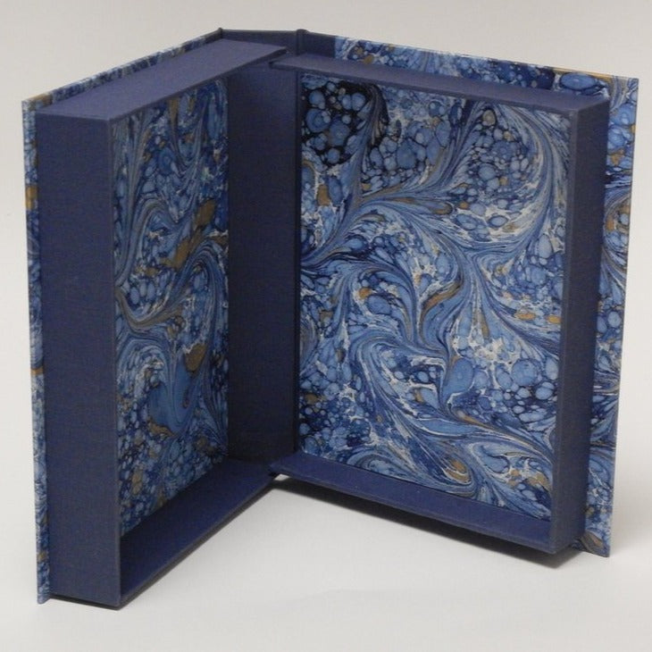 Bespoke Book Binding with Archival Box | Hand Marbleized Paper | Finest Quality Materials | Made in USA | Charing Cross-Photo Album-Sterling-and-Burke