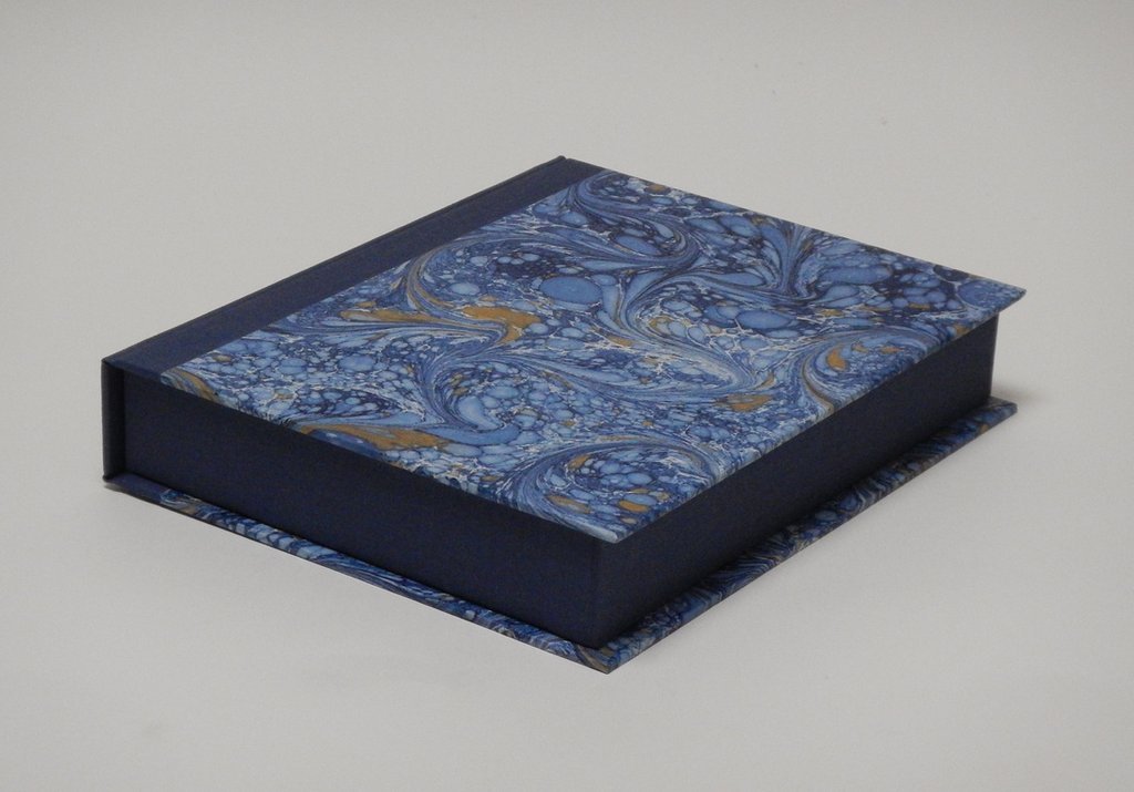 Bespoke Book Binding with Archival Box | Hand Marbleized Paper | Finest Quality Materials | Made in USA | Charing Cross-Photo Album-Sterling-and-Burke