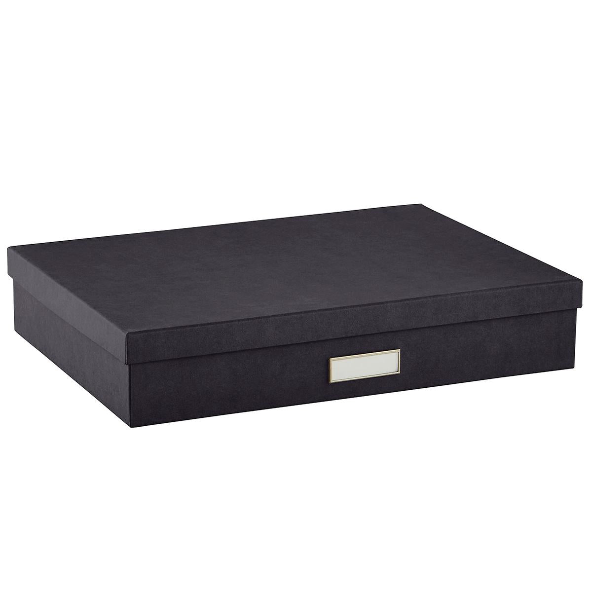 Archival Box | Stationery Box | Acid Free Storage | Black, Navy, White | Paper | Gold Engraved Name Included