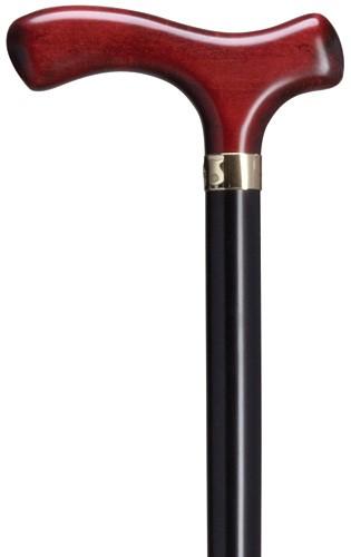 Cherry Burgundy | Black Walking Stick Cane | Elegant Walking Stick | Sterling and Burke-Walking Stick-Sterling-and-Burke