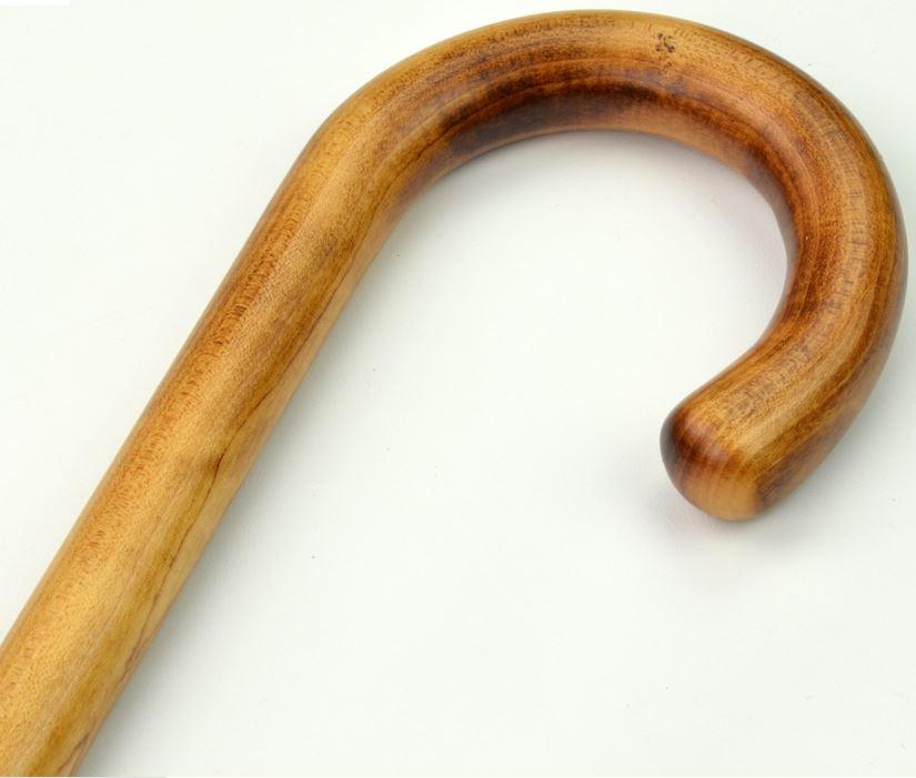 Luxury Wood Cane | Polished Maple Walking Stick Cane | Crook Handle | Finest Quality | Made in England-Walking Stick-Sterling-and-Burke