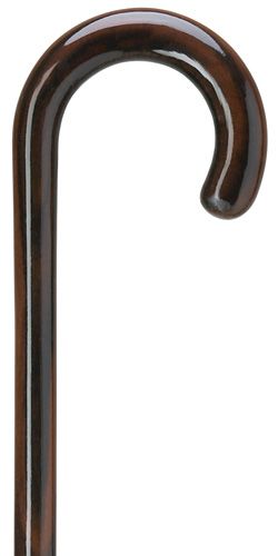 Luxury Wood Cane | Ebony (Authentic Ebony) Walking Stick Cane | Crook Handle | Finest Quality | Made in England