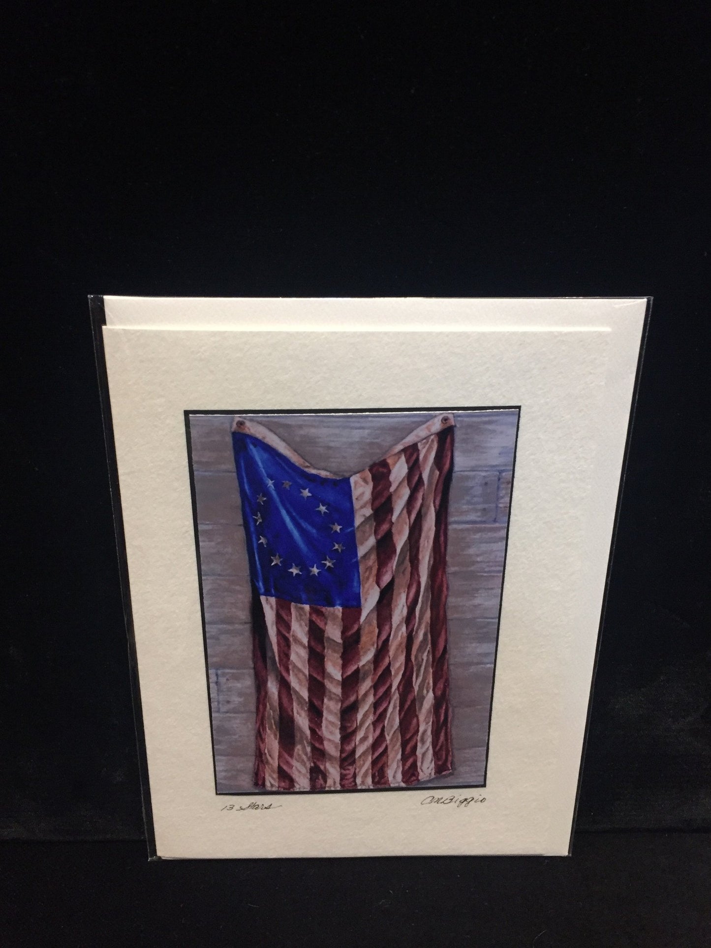 Art | 13 Stars | Photo Card by Carole Moore Biggio | 7" x 5"-Photo Card-Sterling-and-Burke