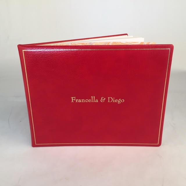 Guest Book Personalization Samples, 7 by 9 Inches | Calf Leather | Made in England-Guest Book-Sterling-and-Burke