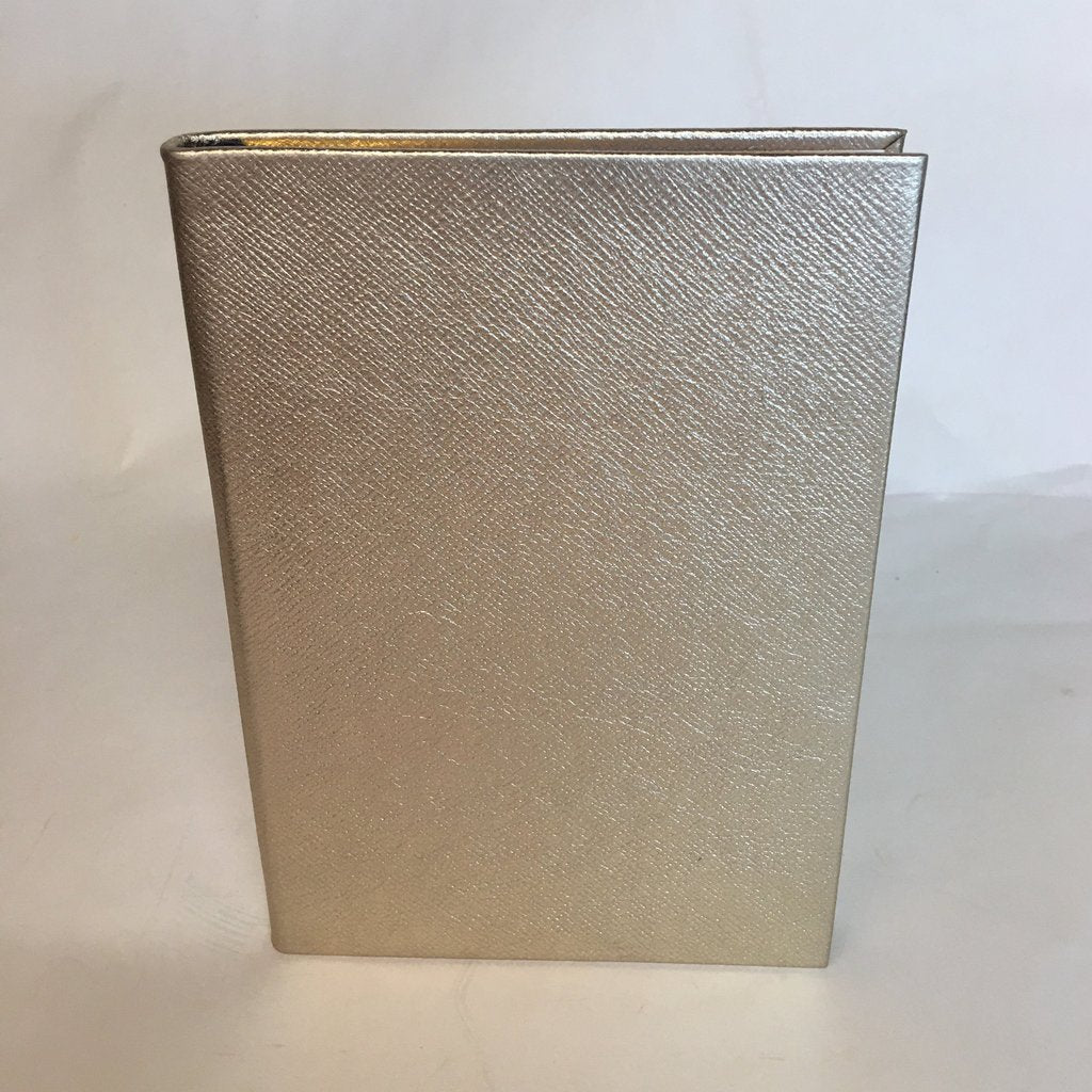 Crossgrain Leather Notebook | 8 by 6 Inches | Lined Pages | Name in Gold | Charing Cross