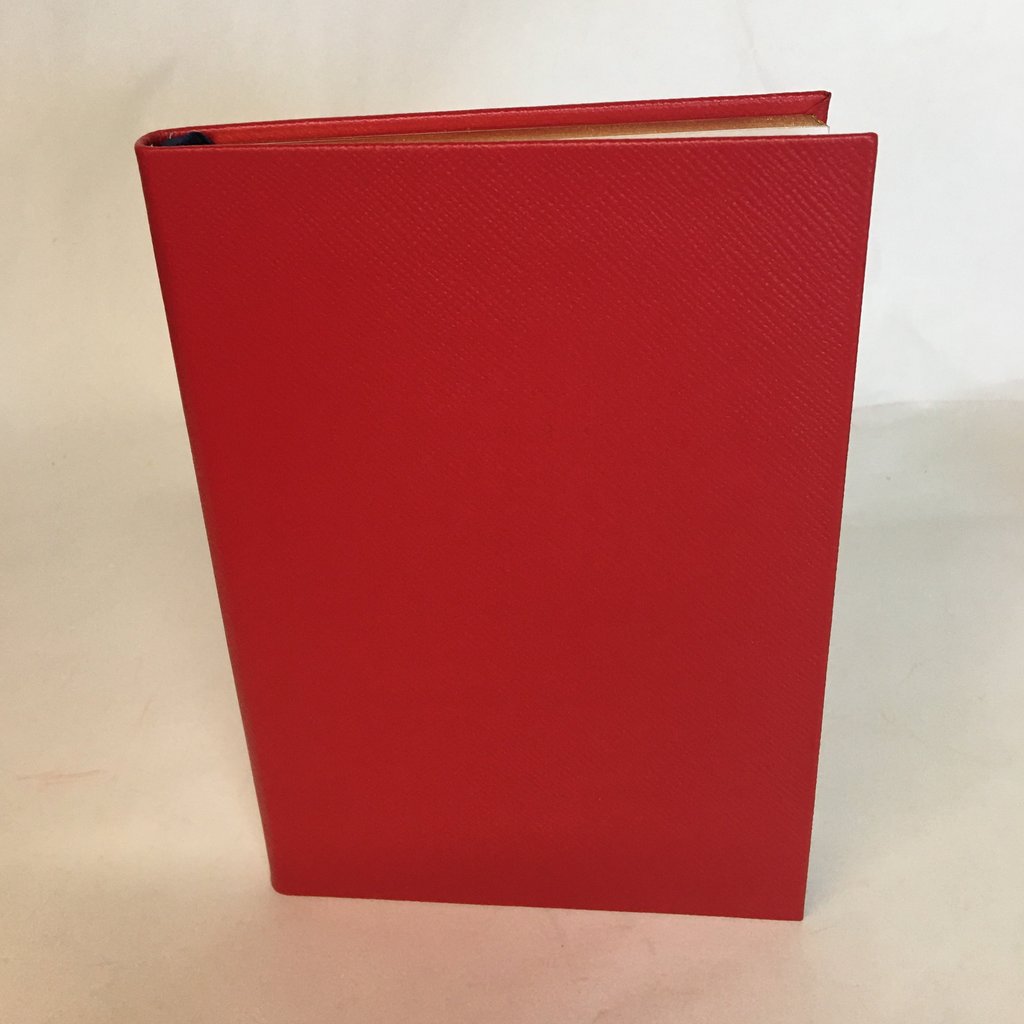 Crossgrain Leather Notebook | 8 by 6 Inches | Lined Pages | Name in Gold | Charing Cross
