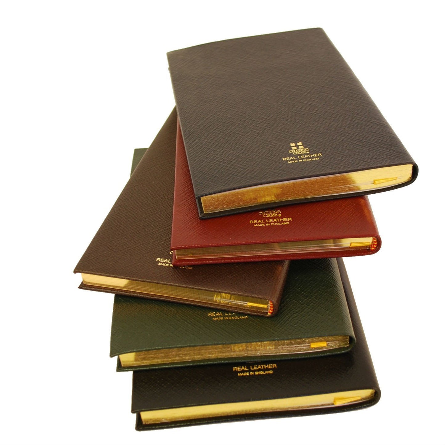 Crossgrain Leather Notebook, 7 by 4 Inches, Lined Pages-Notebooks-Sterling-and-Burke