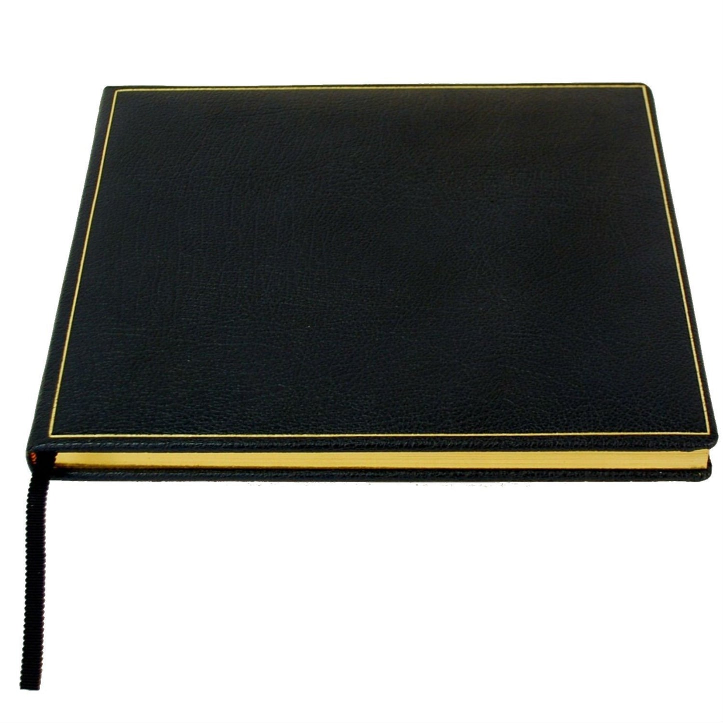 Guest Book, 8 by 10 Inches, Buffalo Calf, Name, Date, Address-Guest Book-Sterling-and-Burke