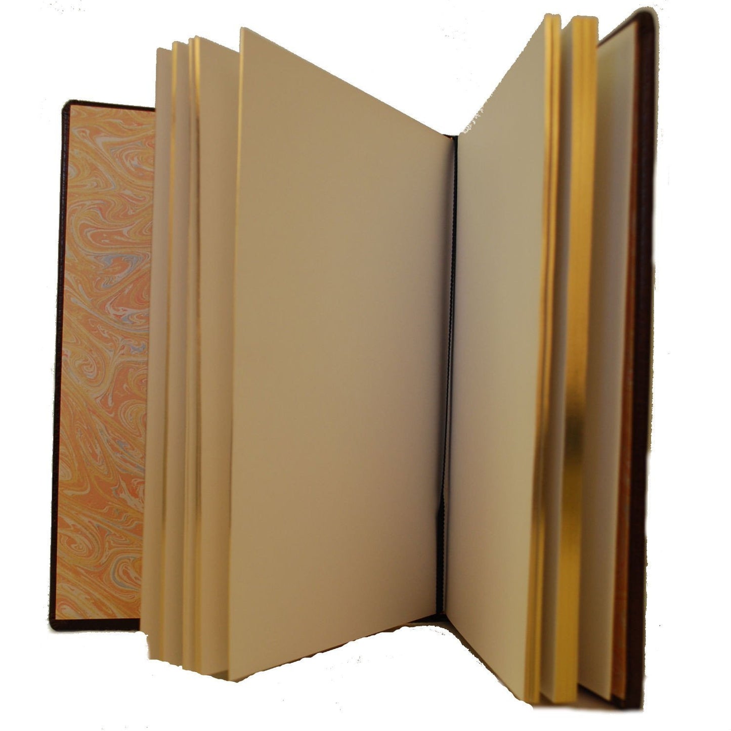 Leather Notebook, 7x4, "Fly Fishing" | Buffalo Calf | Charing Cross-Titled Notebooks-Sterling-and-Burke