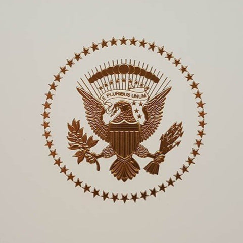 2017 White House Christmas Card Sample | President Trump | Hand Engraving, Foil Stamping and Printing Example-Stationery-Sterling-and-Burke