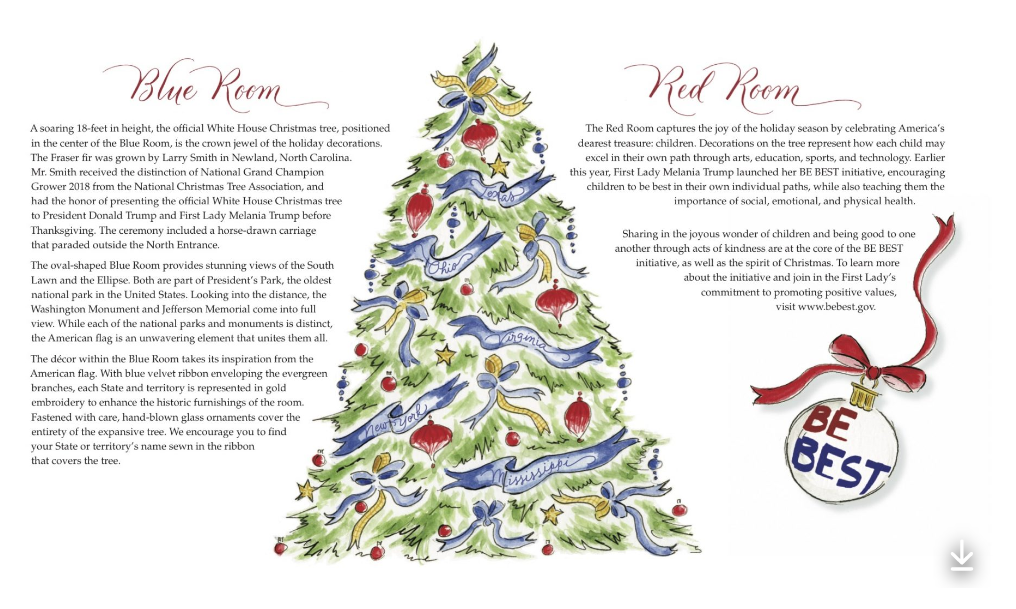 White House Christmas 2018 Program | Printing Sample | Proof Deposit