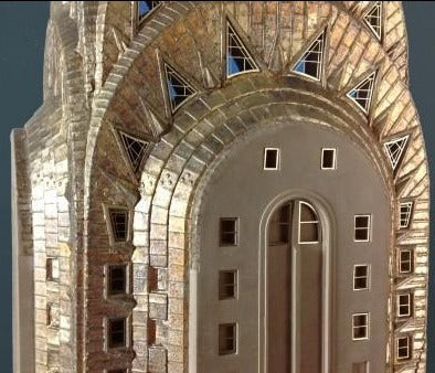 Limited Edition Chrysler Building Sculpture | Custom Chrysler Building Plaster Model | Extraordinary Quality and Detail | Made in England | Timothy Richards-Desk Accessory-Sterling-and-Burke