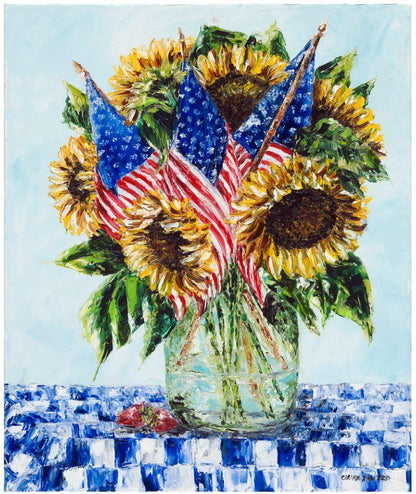 Art | American Sunshine | Original Oil Painting by Claire Howard | 30" x 24" | Commission-Oil Painting-Sterling-and-Burke