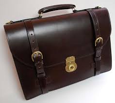 The Da Vinci Code Strap Around | Document Briefcase | Hand Stitched | English Bridle Leather | No.16A