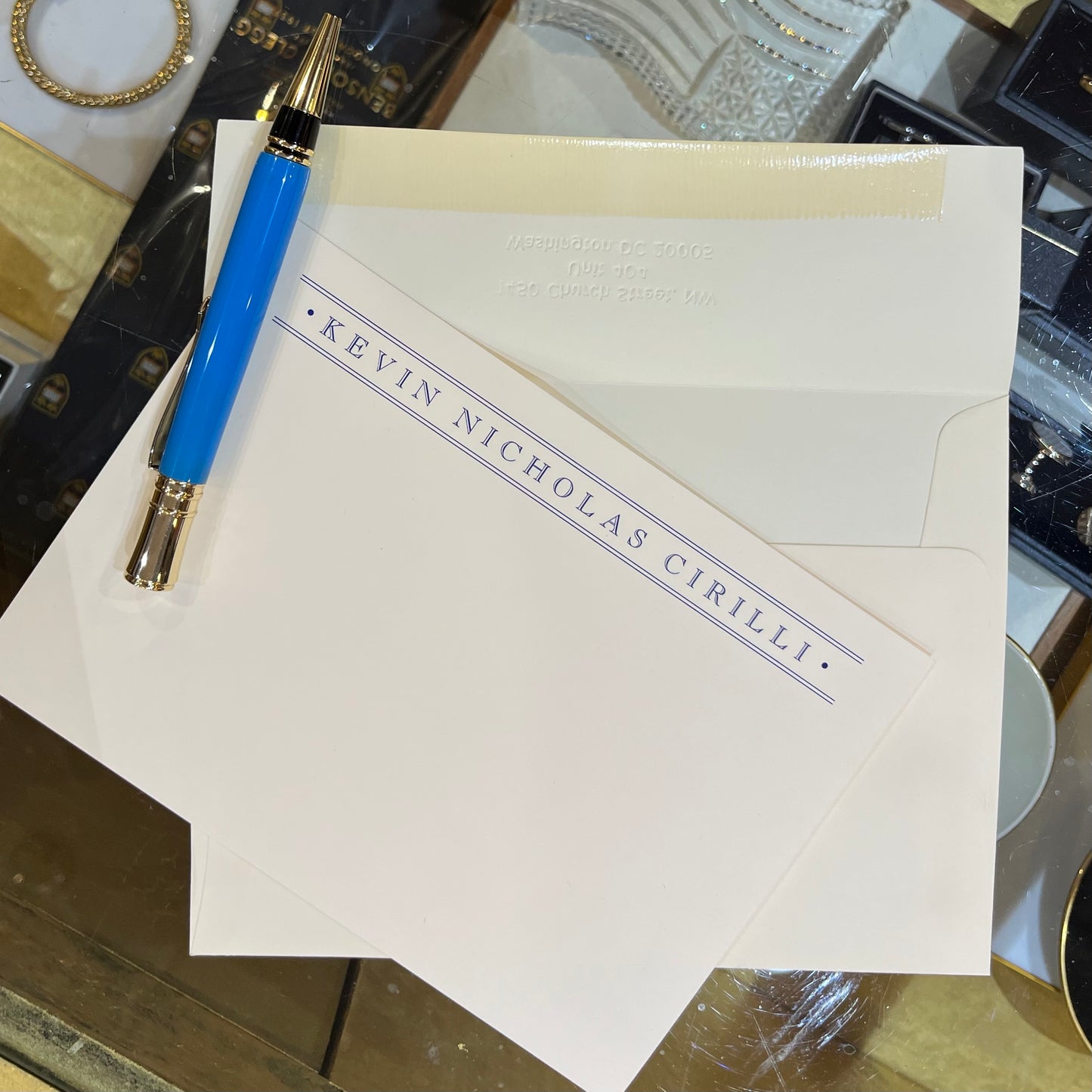 Bespoke Stationery | Kevin Cirilli | Large Correspondence Card & Envelope Sets | Hand Engraved