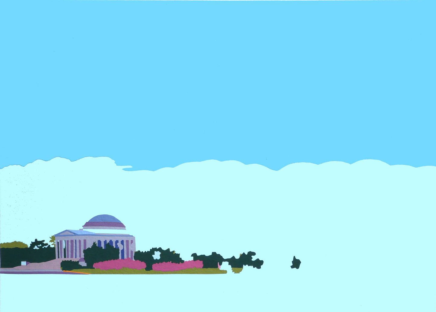 Jefferson Memorial No.2 | Thomas Jefferson Memorial Art | Joseph Craig English | 11 by 14 Inches