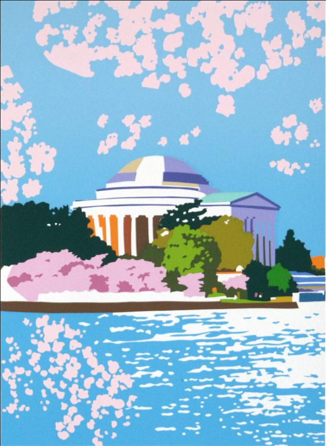 Jefferson Memorial | Thomas Jefferson Memorial Art | Joseph Craig English | 11 by 14 Inches