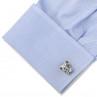 Georgetown Univ | Bulldog Cufflinks | Sterling Silver | GU Jack the Bulldog Cuff Links-Cufflinks-Sterling-and-Burke