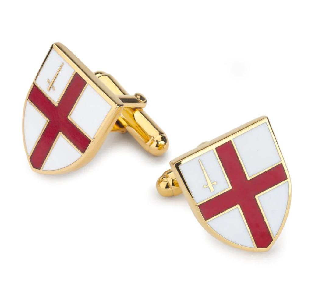 Custom Shield Cufflinks | Christ's College Cambridge | City of London | Oxford University | London University | Henry the VII