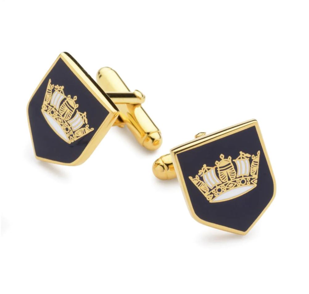 Custom Shield Cufflinks | Christ's College Cambridge | City of London | Oxford University | London University | Henry the VII