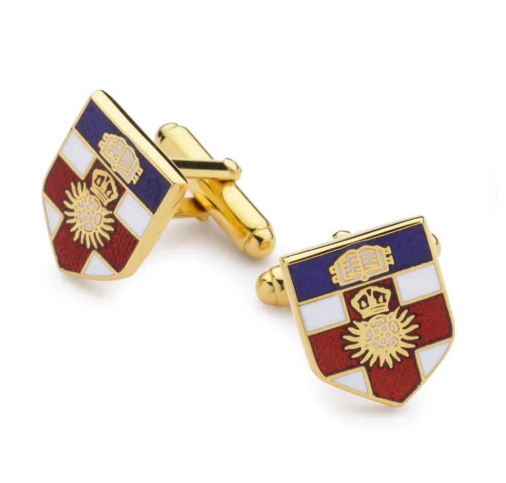 Custom Shield Cufflinks | Christ's College Cambridge | City of London | Oxford University | London University | Henry the VII