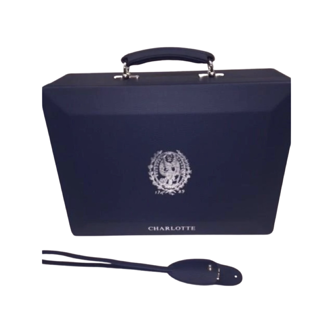 Custom Red Box Produced in Blue! | Georgetown University Graduation Gift Sample
